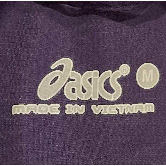 ASICS Women's Lightweight Jacket Medium Purple Full Zip Pockets Windbreaker EUC - Picture 9 of 10